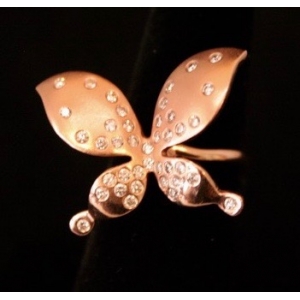 Rose Butterfly Ring